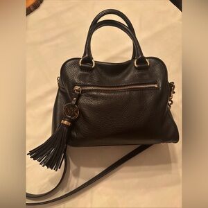 Michael Kors Knox Tassel Purse, Black Leather